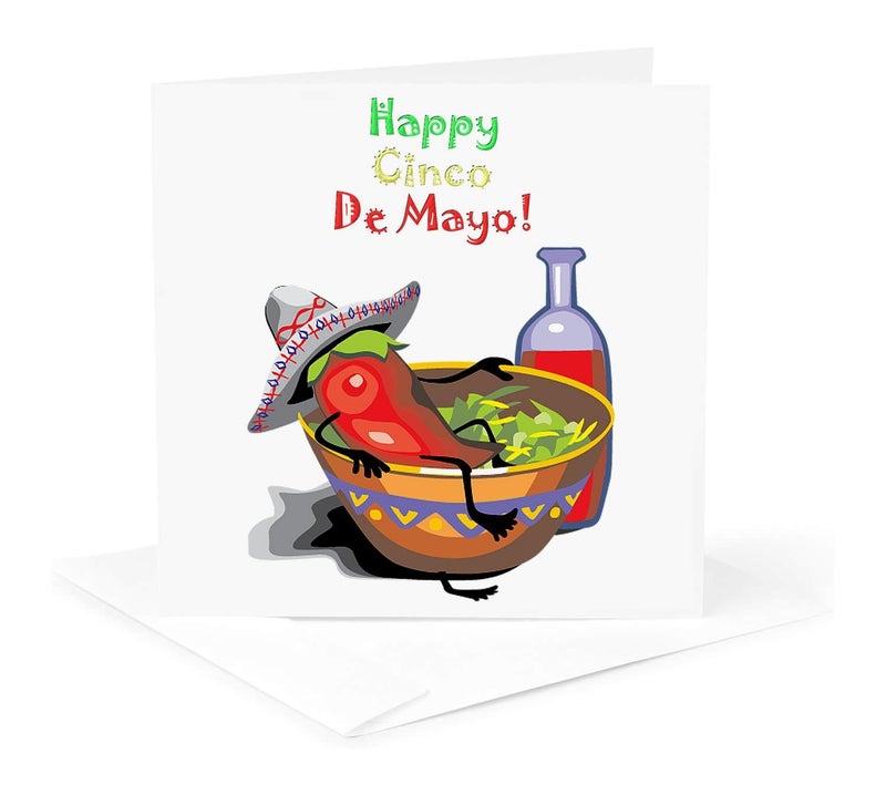 3DROSE Greeting Card - Happy Cinco De Mayo - Jr Prints n Patterns - Image 1